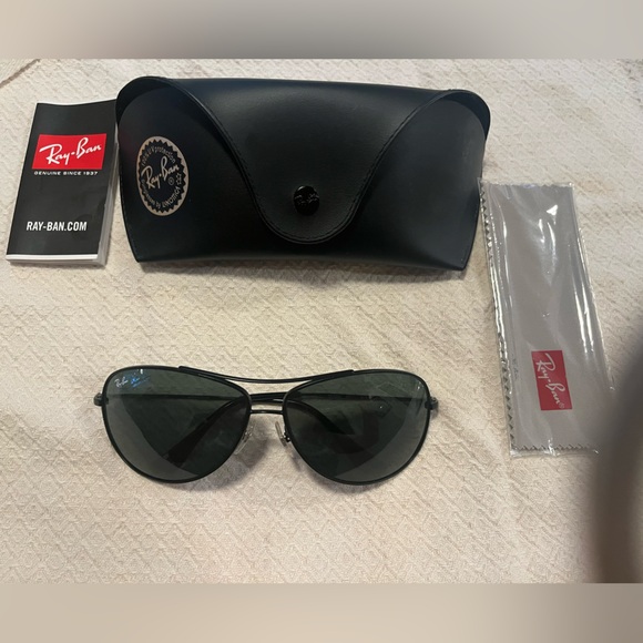 Ray-ban Rb3293 006/71 Aviator Matte Black Sunglasses. - Picture 2 of 5
